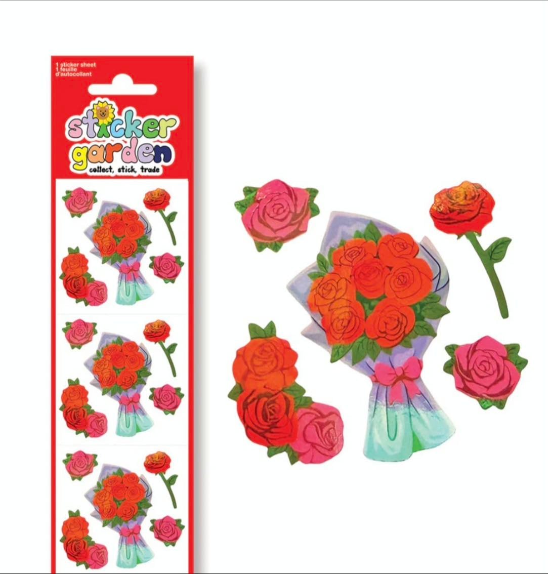 Jewel Roses Stickers - Sticker Garden