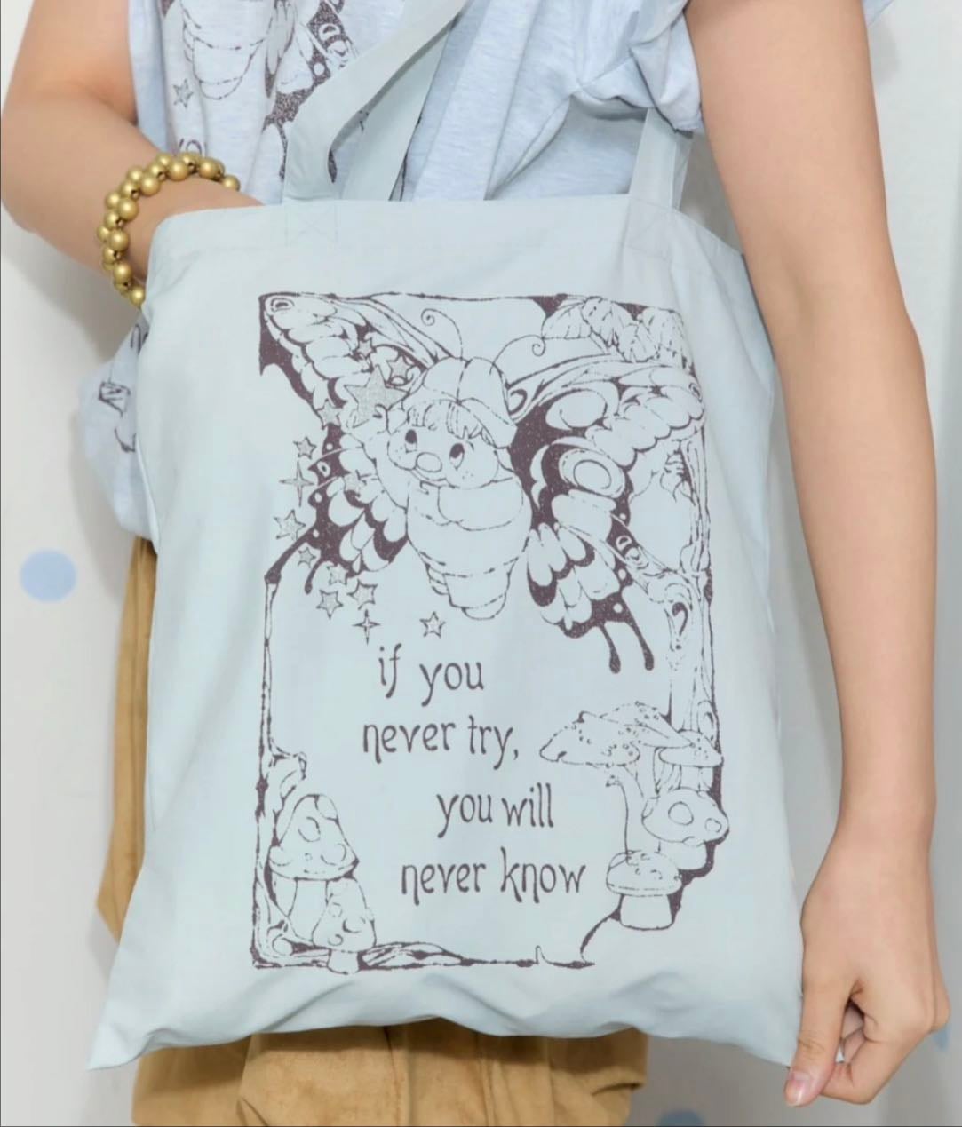 Fairy Magic Blue Tote Bag - Socks Appeal x Hannah-Michelle Bayley