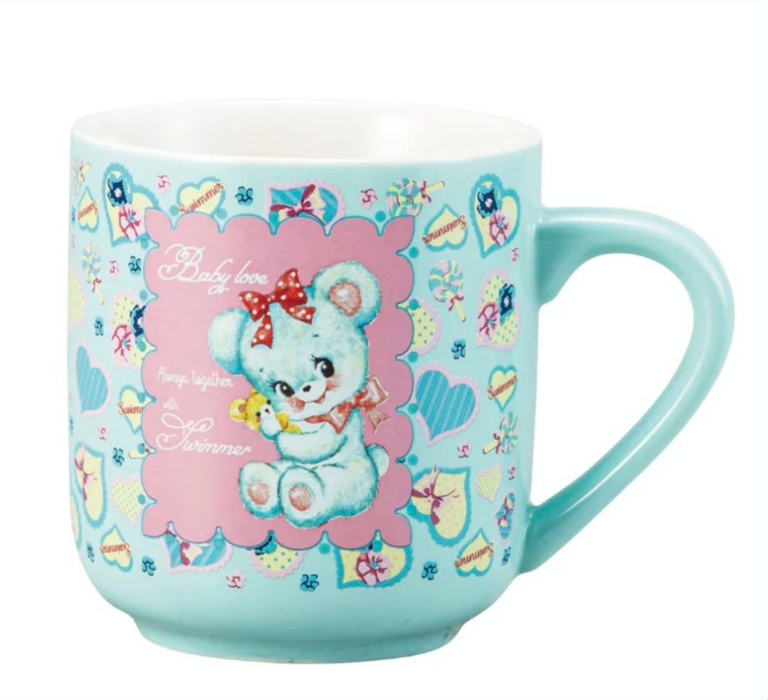 Teal Teddy Mug - Swimmer