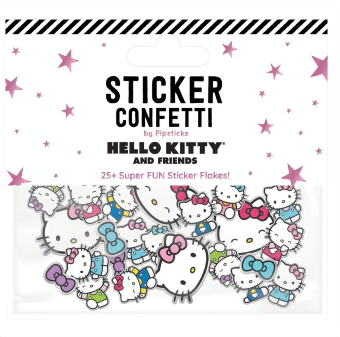 Hello Kitty Color Me Happy Sticker Confetti - Pipsticks