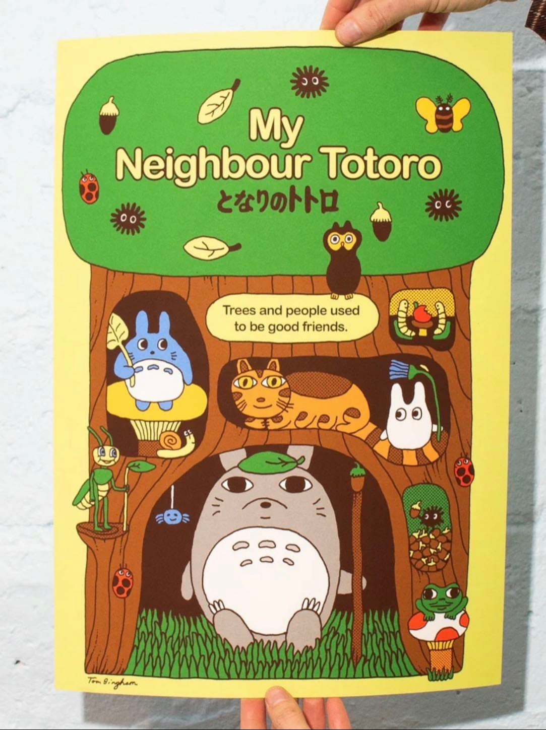 A3 print - Totoro - Tom Bingham