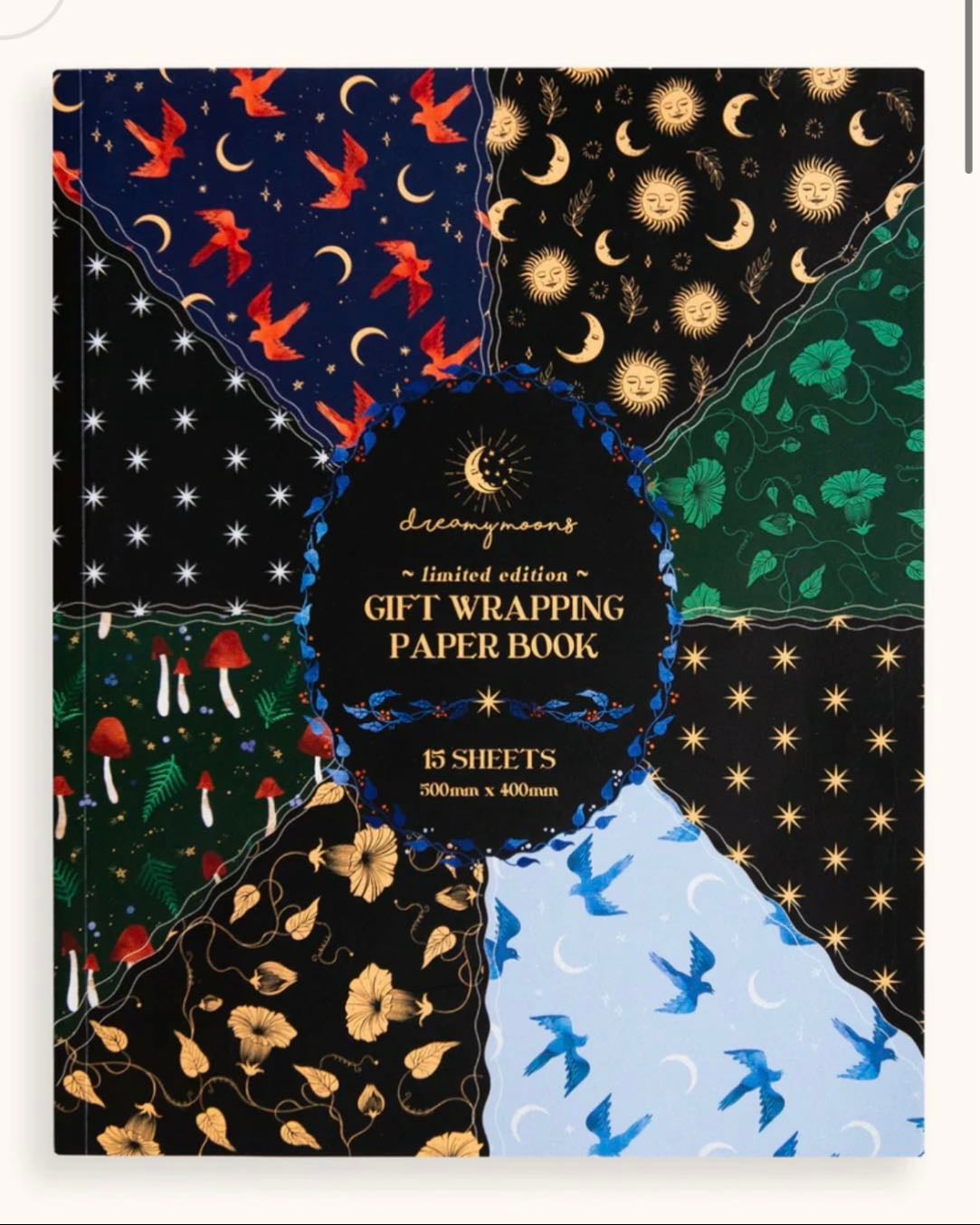 Gift Wrapping Paper Book - Dreamy Moons
