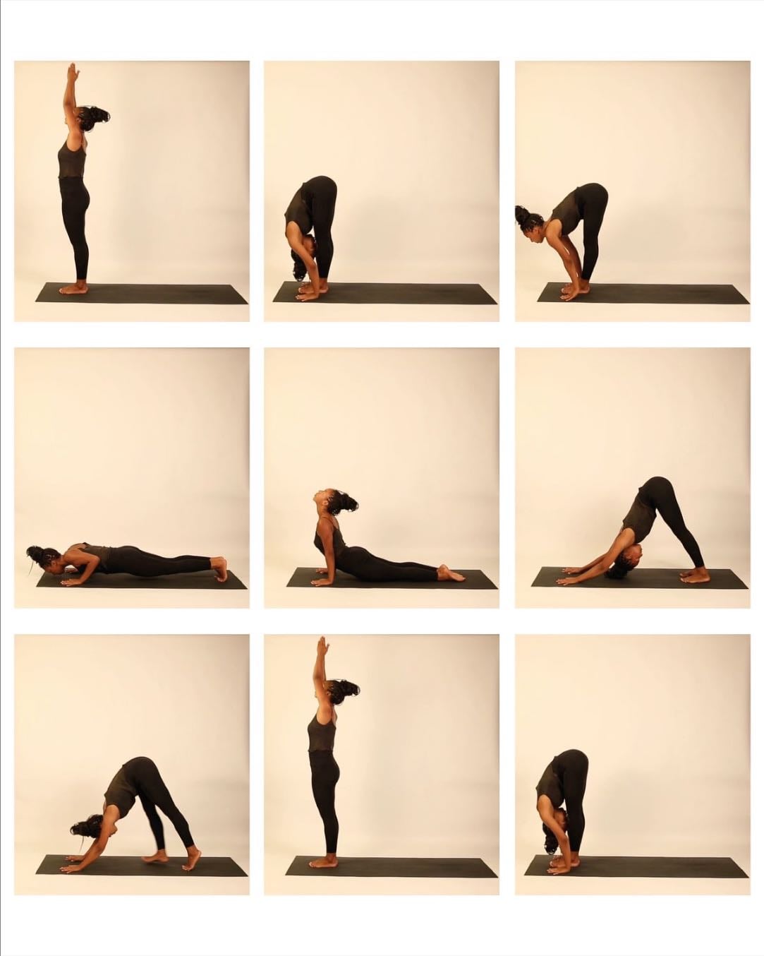 sun salutation - surya namaskar