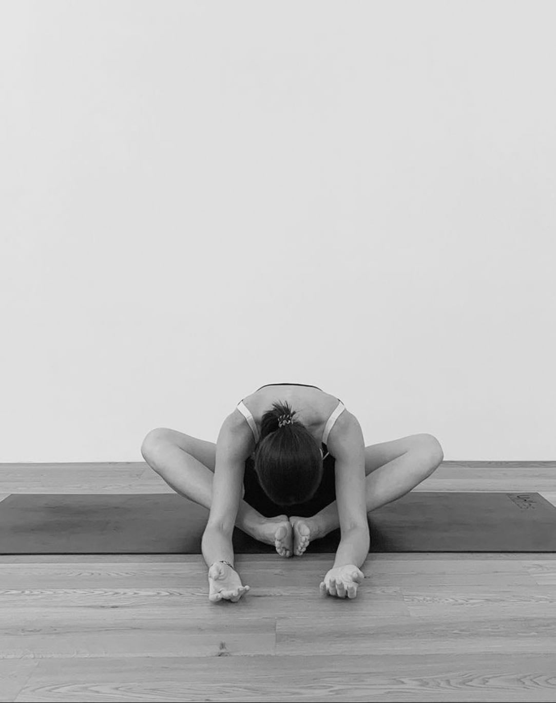 bound angle forward bend - baddha konasana uttanasana