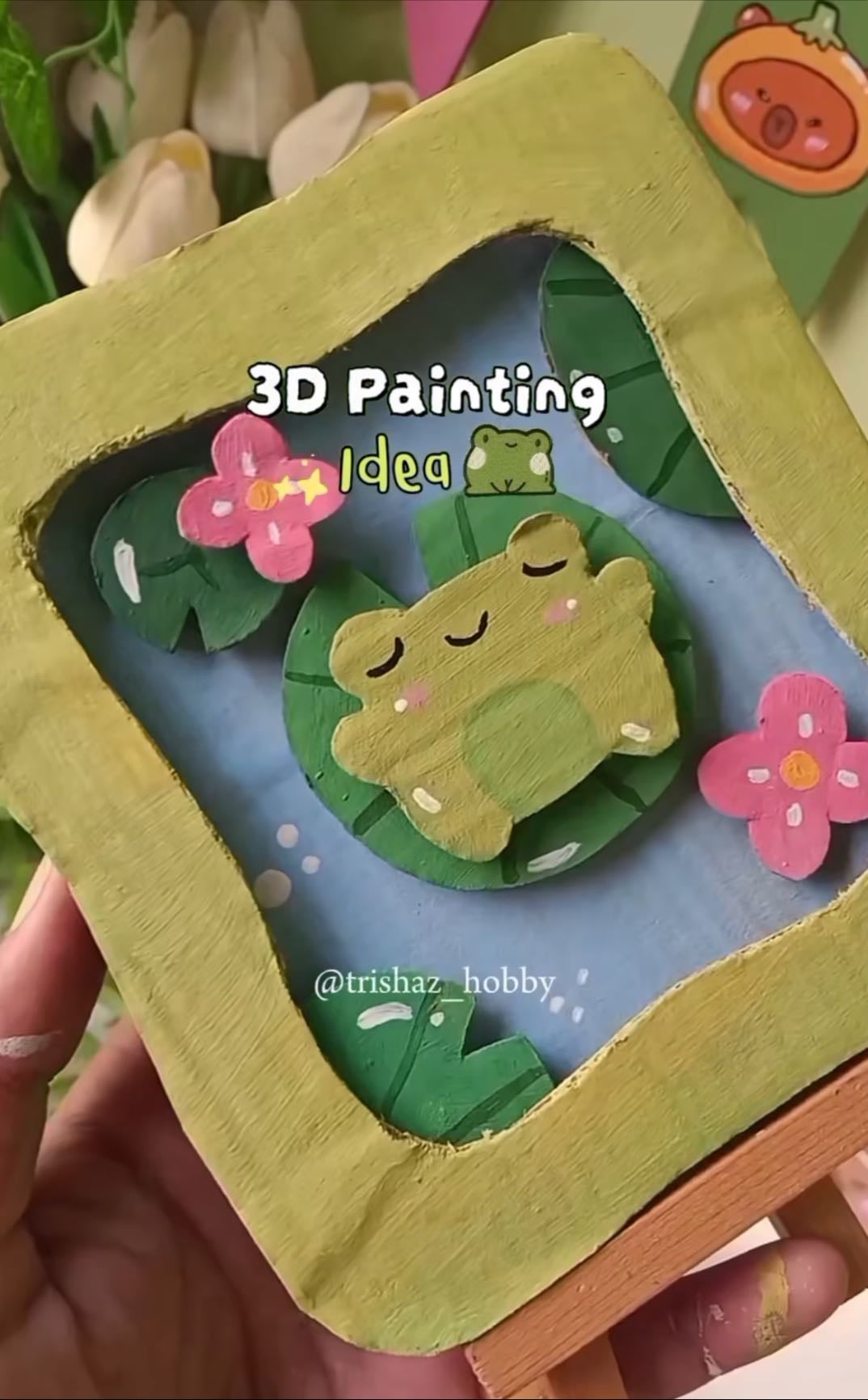 cardboard painting