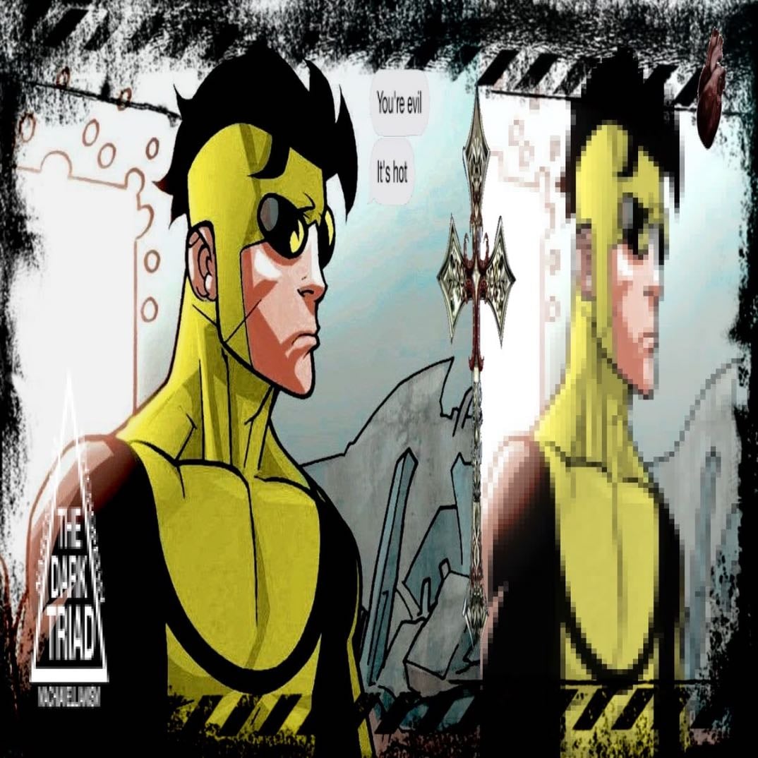 𝑆𝑖𝑛𝑖𝑠𝑡𝑒𝑟 𝑀𝑎𝑟𝑘 - He is essentially the darkest extreme of what Invincible could become—a tyrant devoid of empathy who operates as a volatile force of destruction.