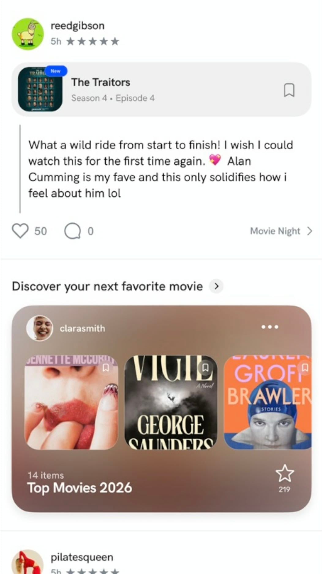 Thoughts feed - Connect with the community