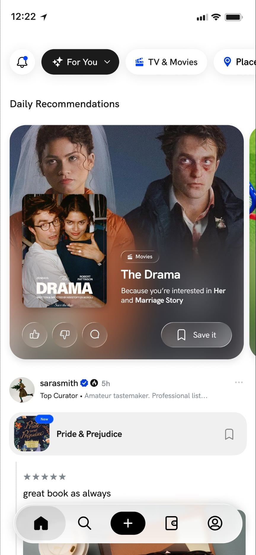 Improved Daily Recs - Submit feedback and understand why it’s recommended