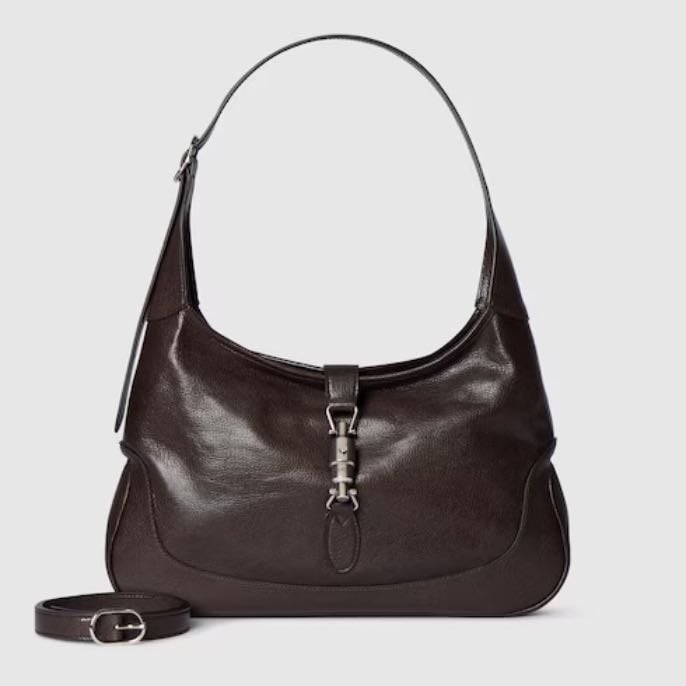 Gucci Jackie 1961 medium shoulder bag - dark brown leather
crocodile black