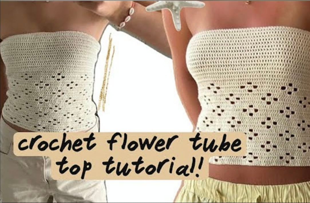 Flower tube top