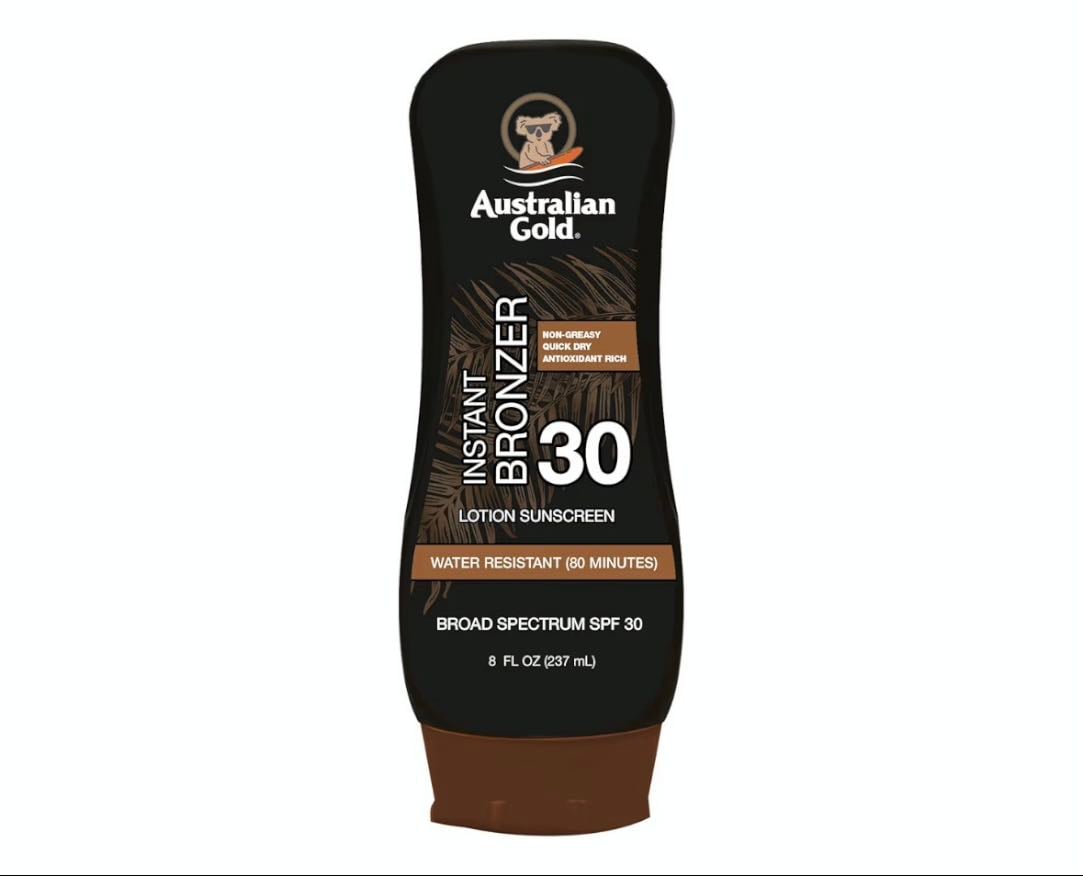 Instant tanning sunscreen - Australian Gold