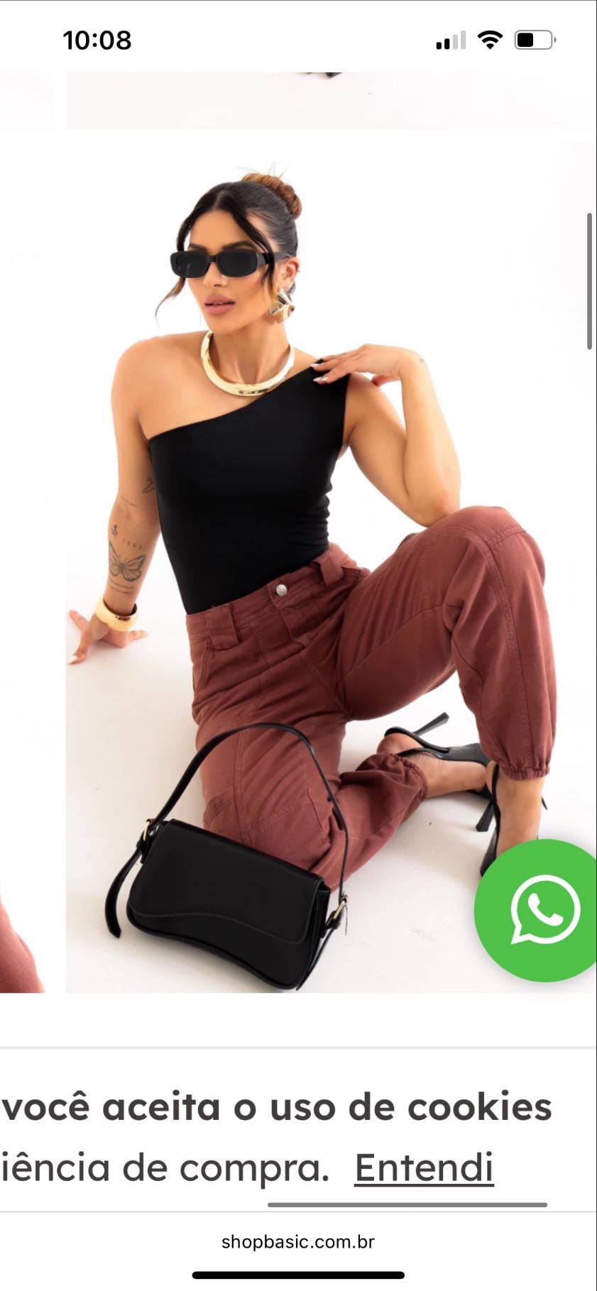 blusa ombro único