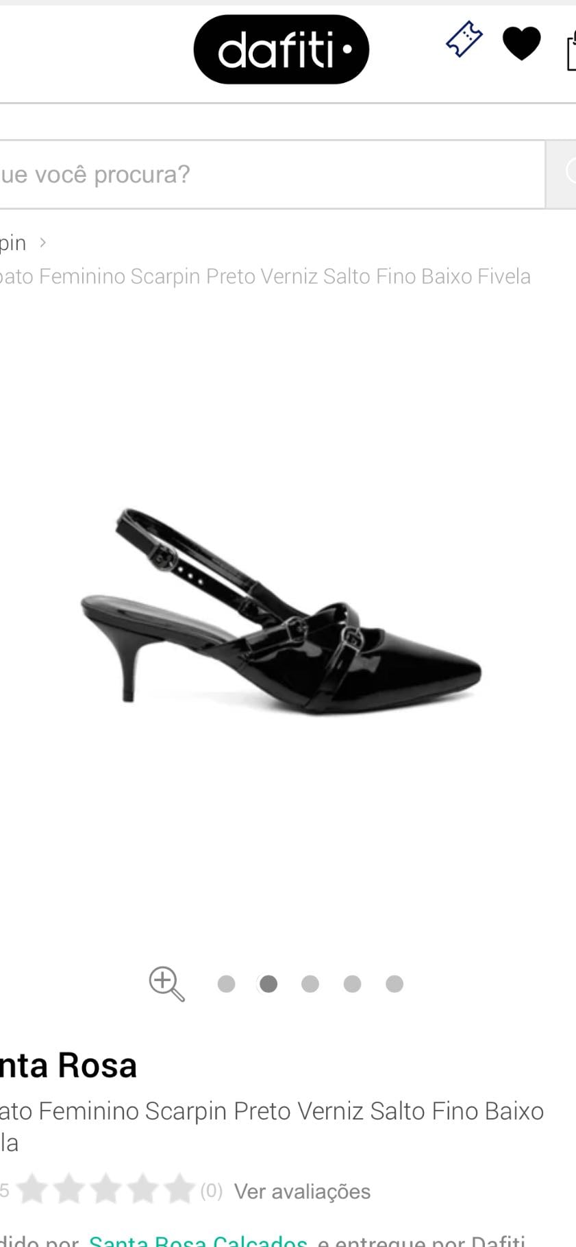 scarpin verniz