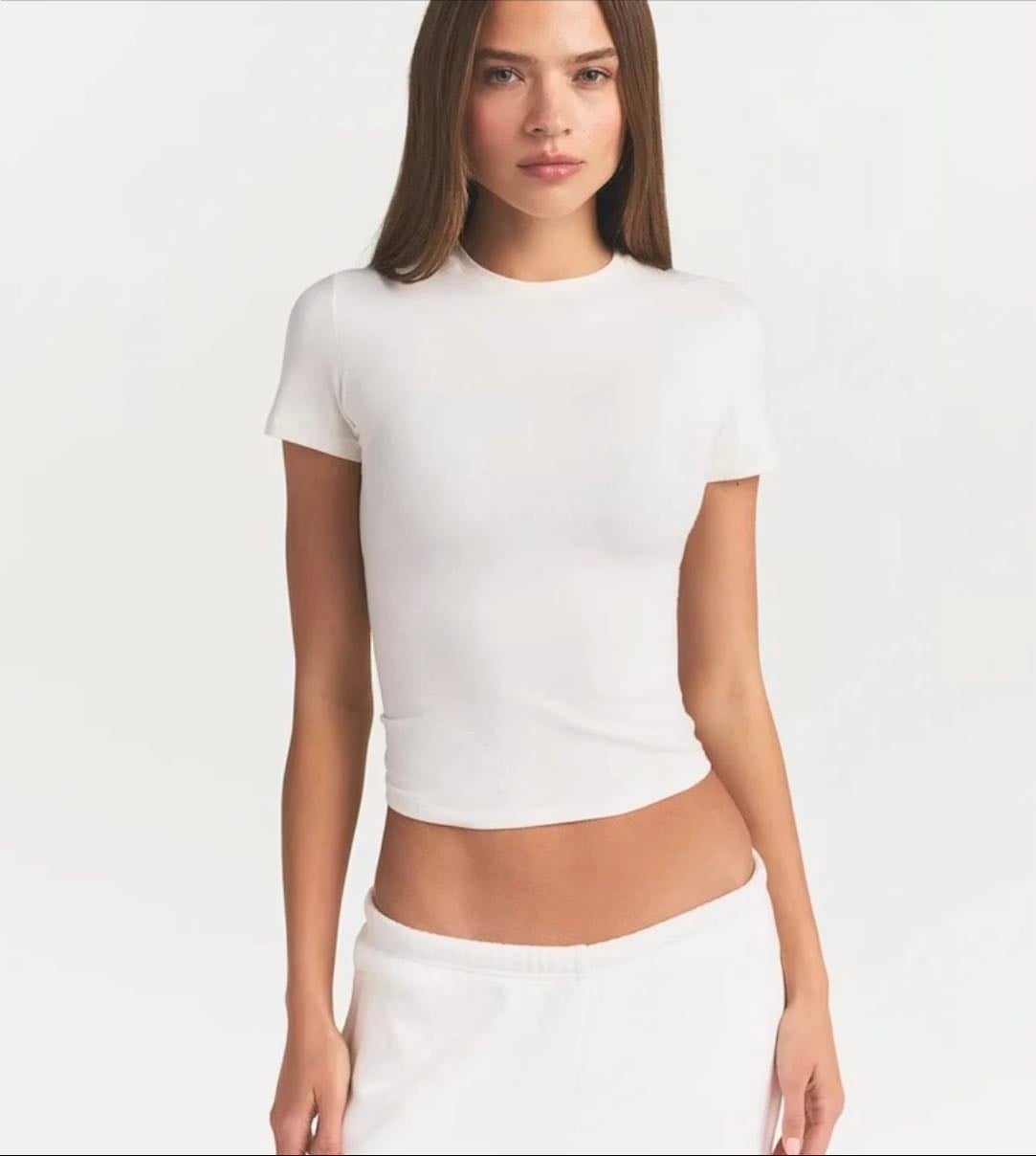 Skims White Tee