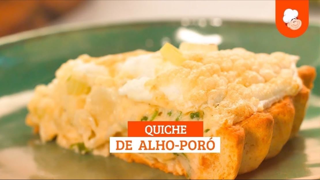 QUICHE DE ALHO-PORÓ - Tudo Gostoso