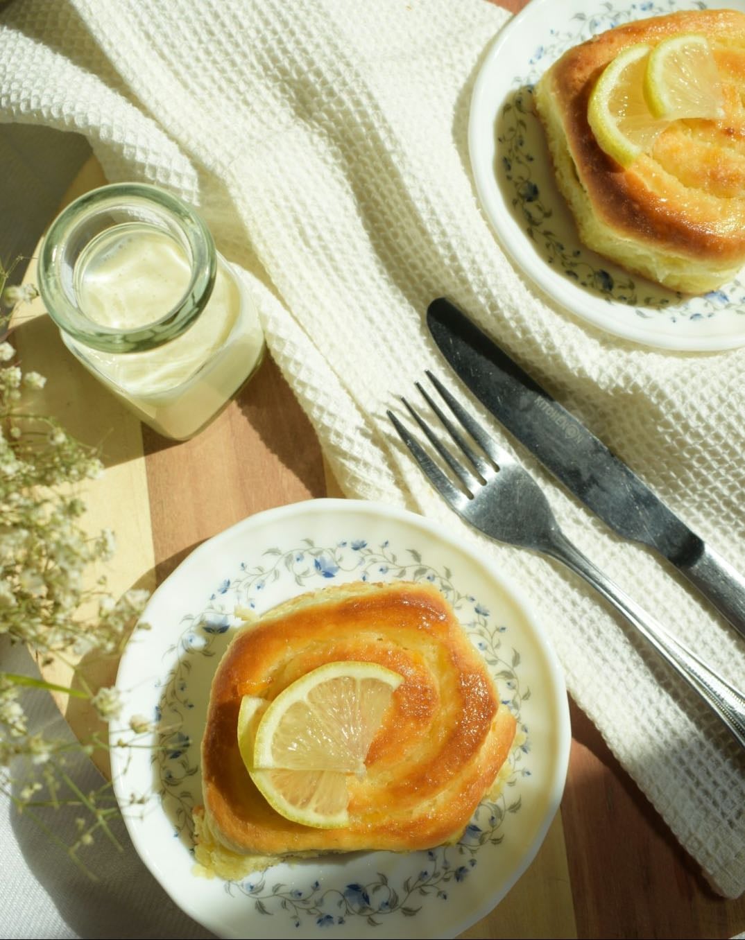 Poppy seed lemon cinnamon rolls