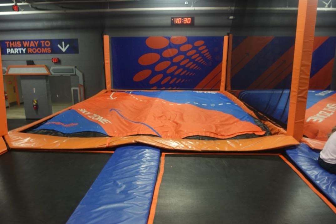 Jump tag - start a game of tag in a trampoline park with friends or strangers