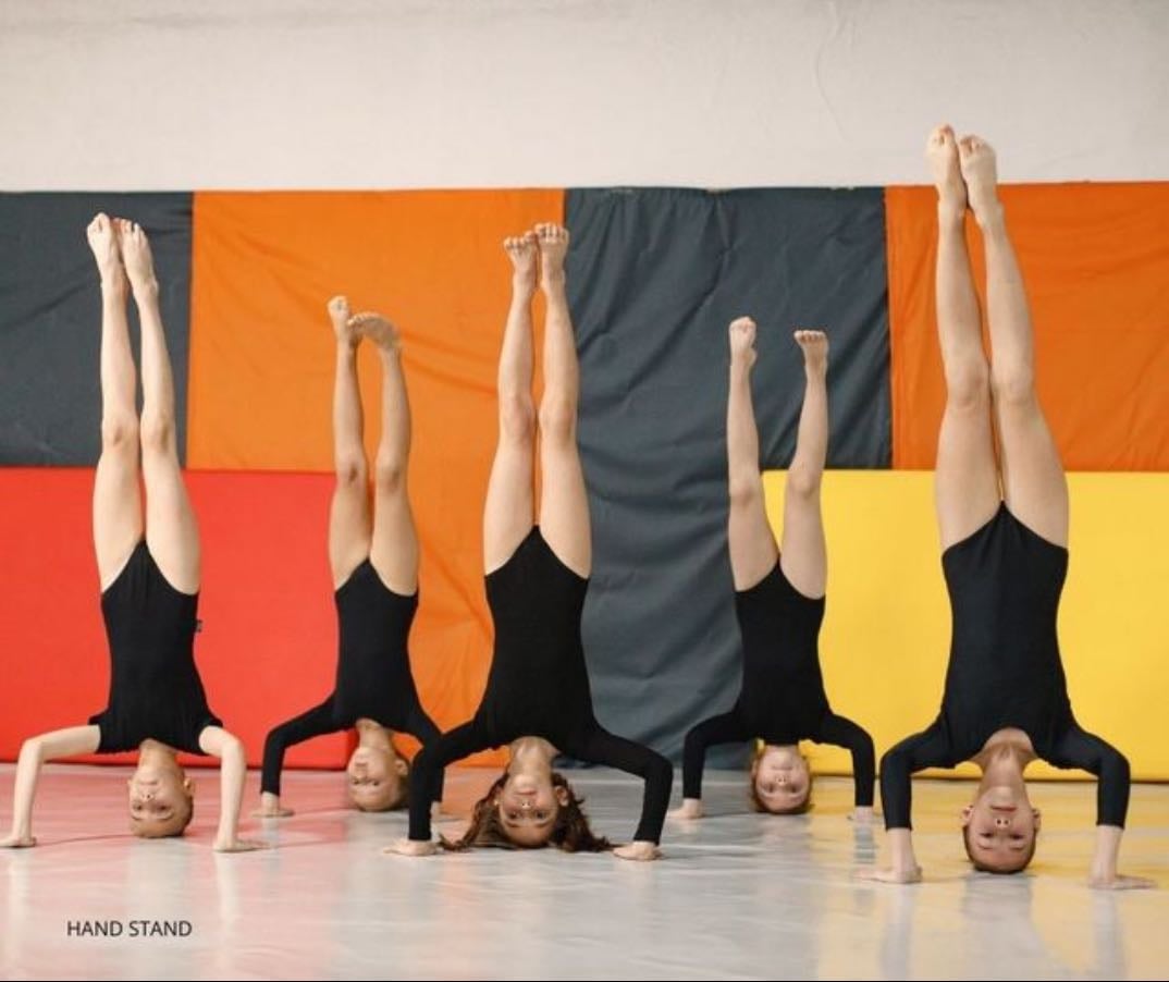 Learn some gymnastic skills - splits, cartwheel, handstand