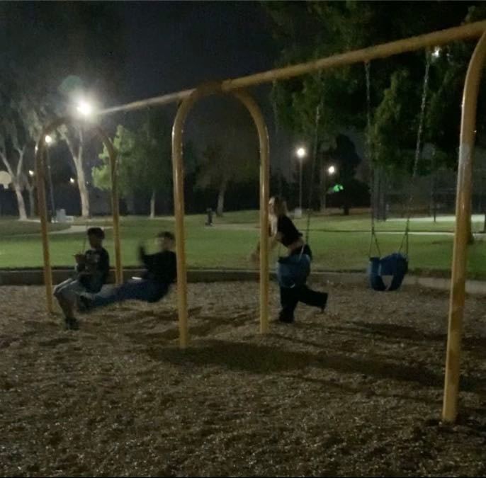 Go to a park at night
