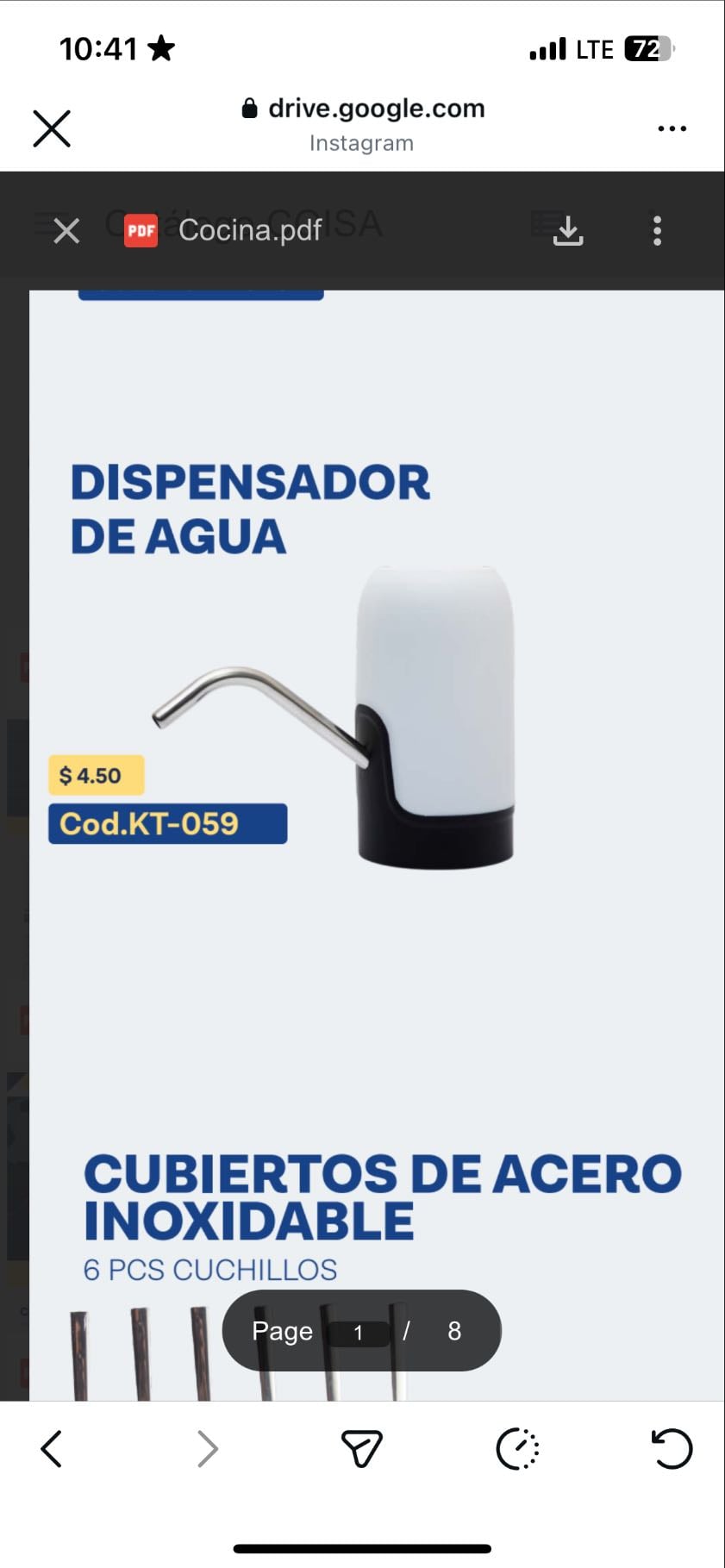 Dispensador de agua