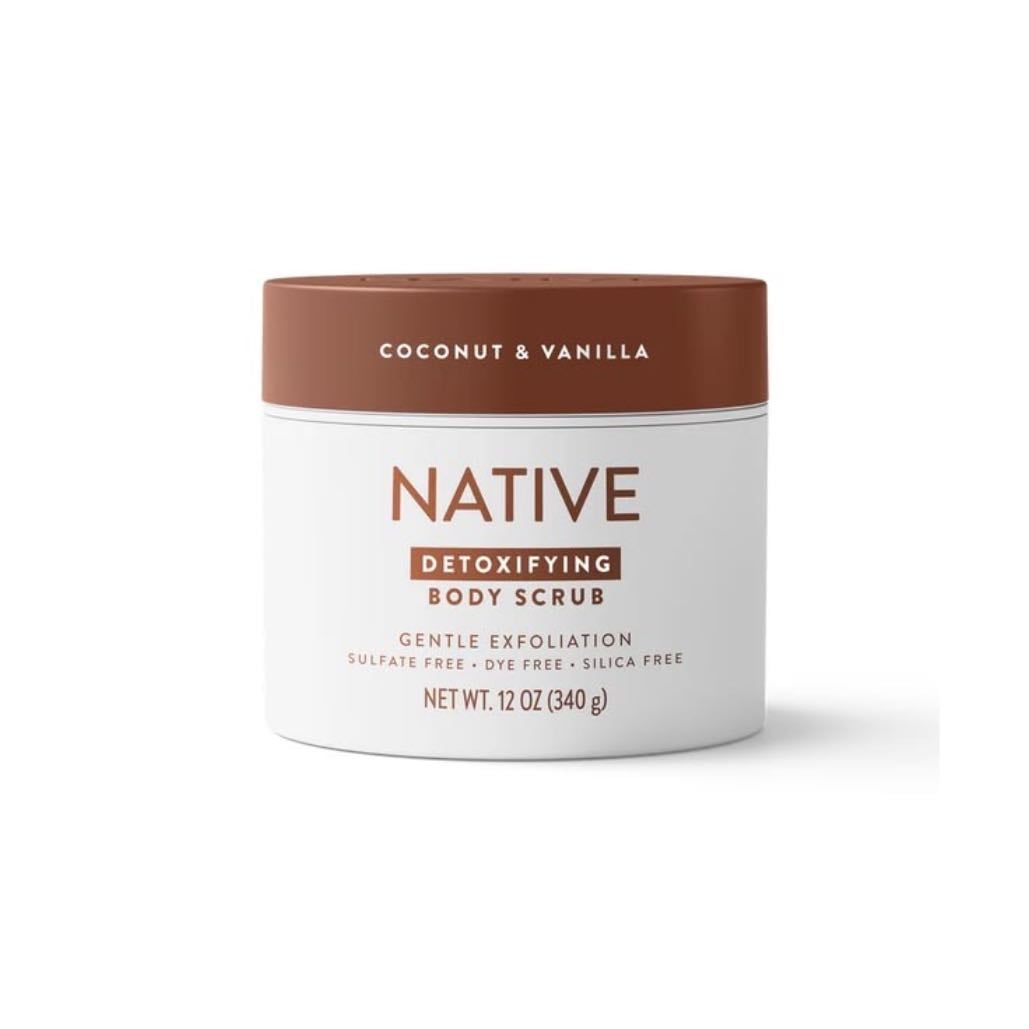 coconut and vanilla body scrub native