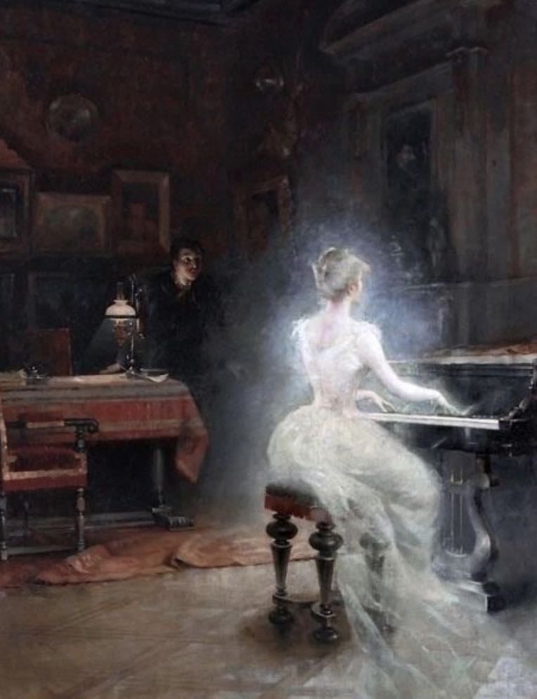 Beautiful but mysterious ghost ྀི