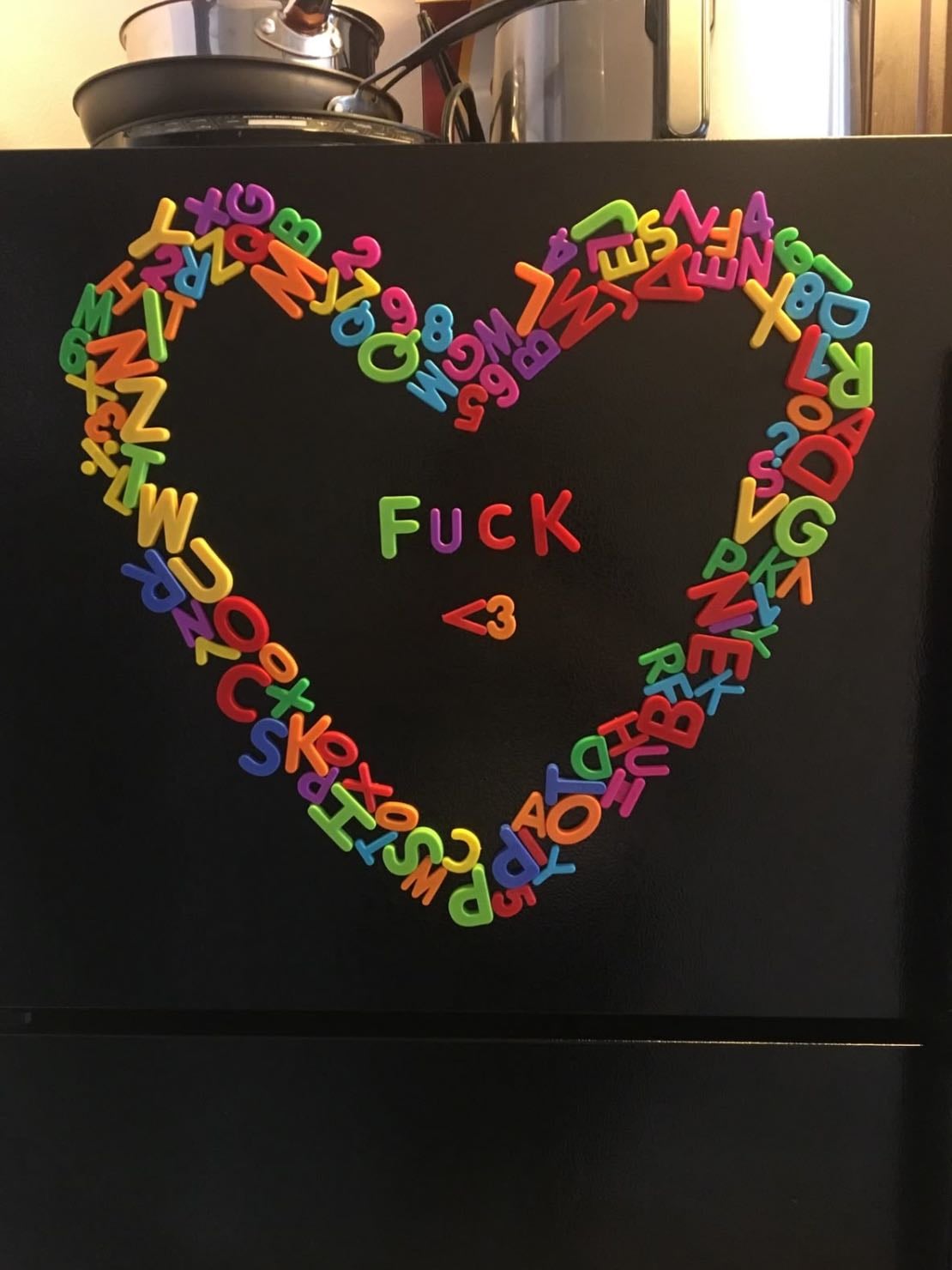 Magnet Board/Letter Shapes - Stick on wall