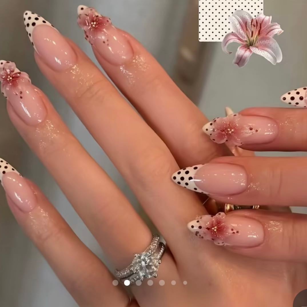 polka dots and flowers