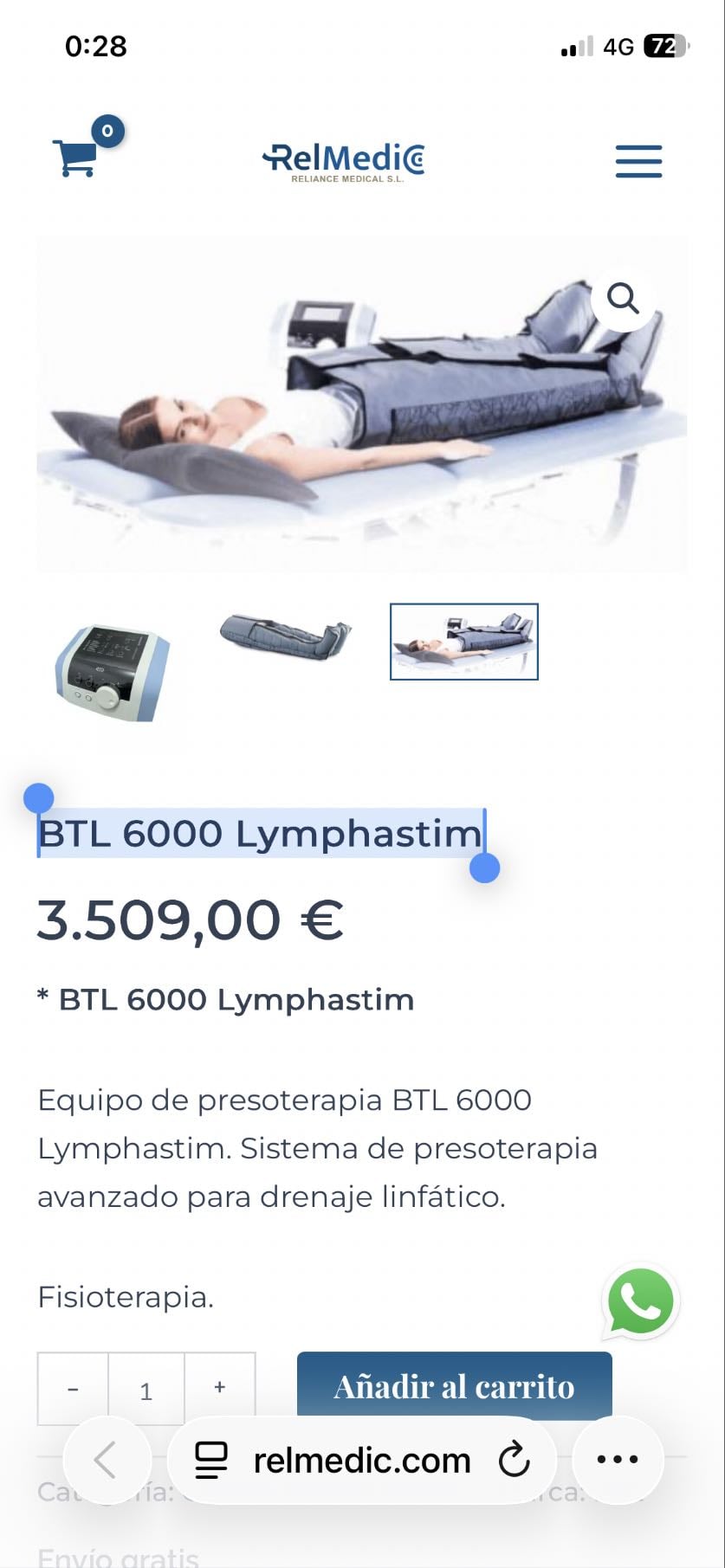 BTL 6000 Lymphastim - Relmedic