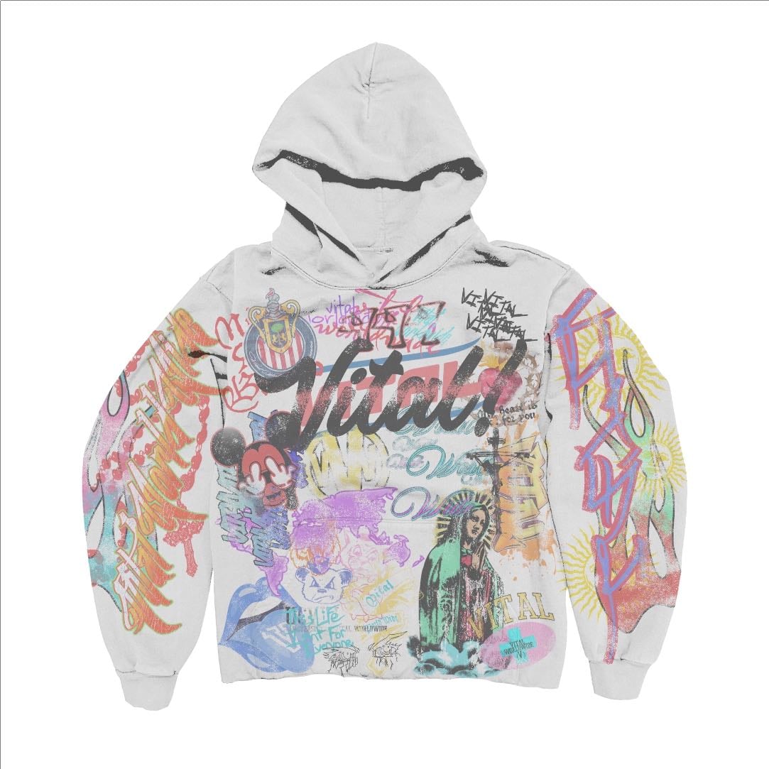 vital graffiti hoodie - $143.00