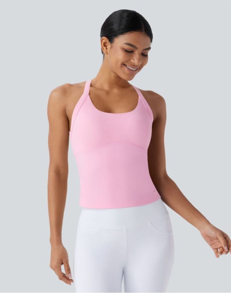 HALARA Softlyzero™ Plush rückenfreies, ausgeschnittenes, gedrehtes Yoga-Tanktop - 29,95€
