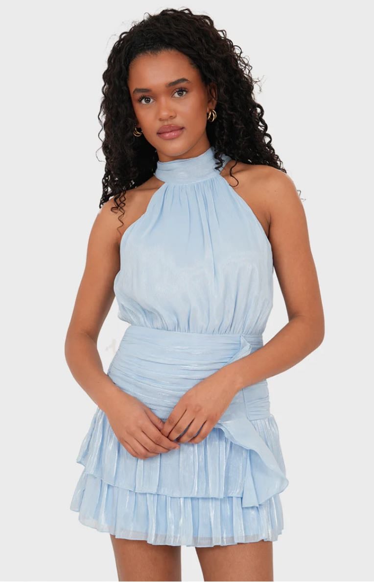 MEET ME THERE Solene dress light blue - 64,99€