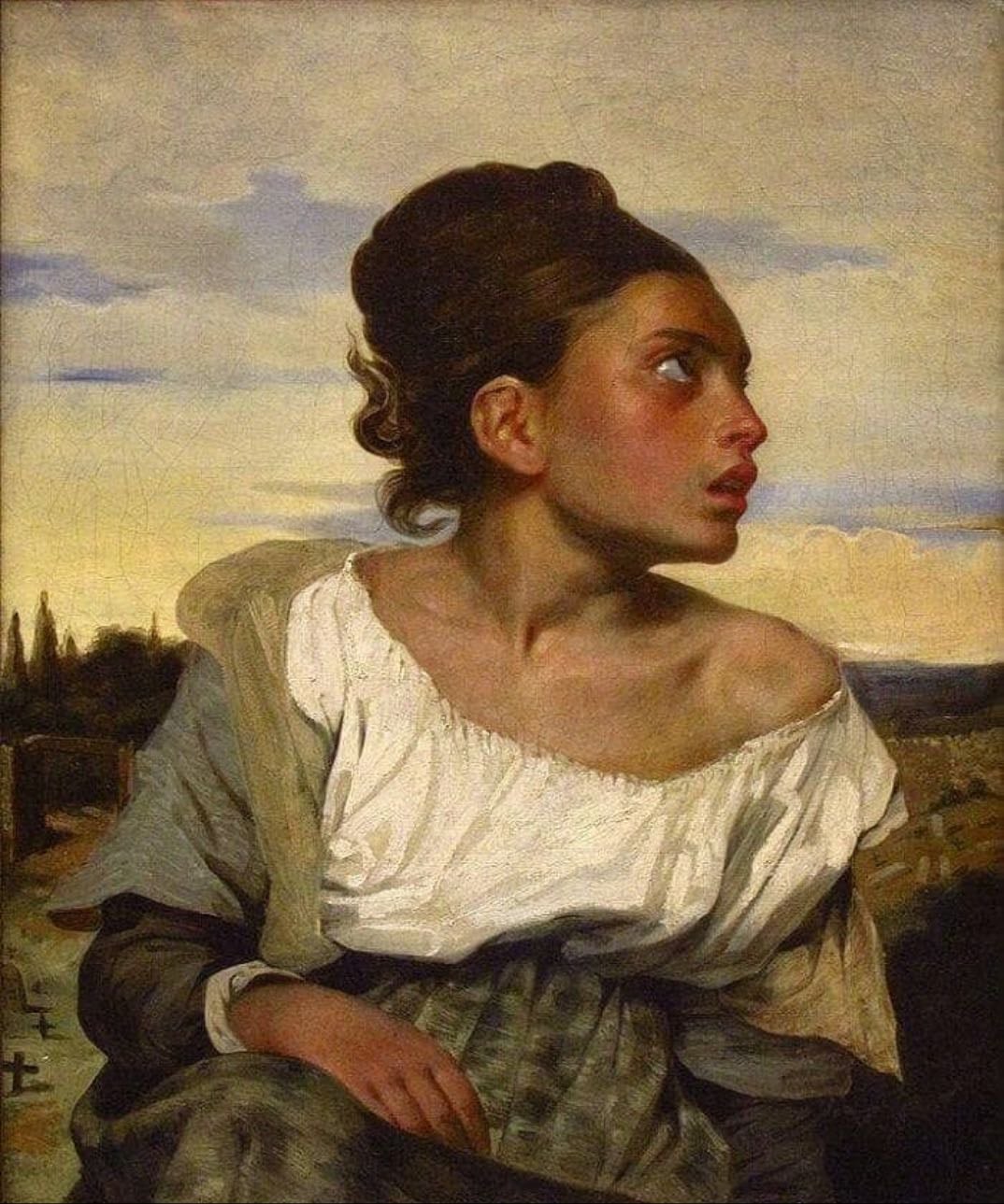 Orphan Girl at the Cemetery - Eugène Delacroix - 1823