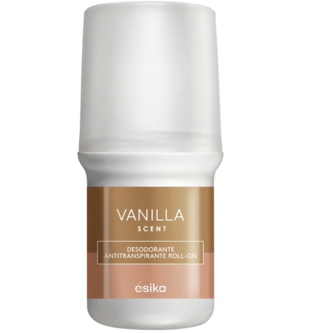 Desodorante esika de vanilla - Utilizo el de vainilla por que combina con todo lo demas y ayuda a mantener el mismo olor Durante el dia