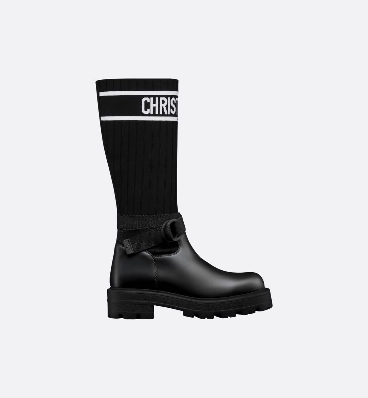 ➷ d-major black boot - dior