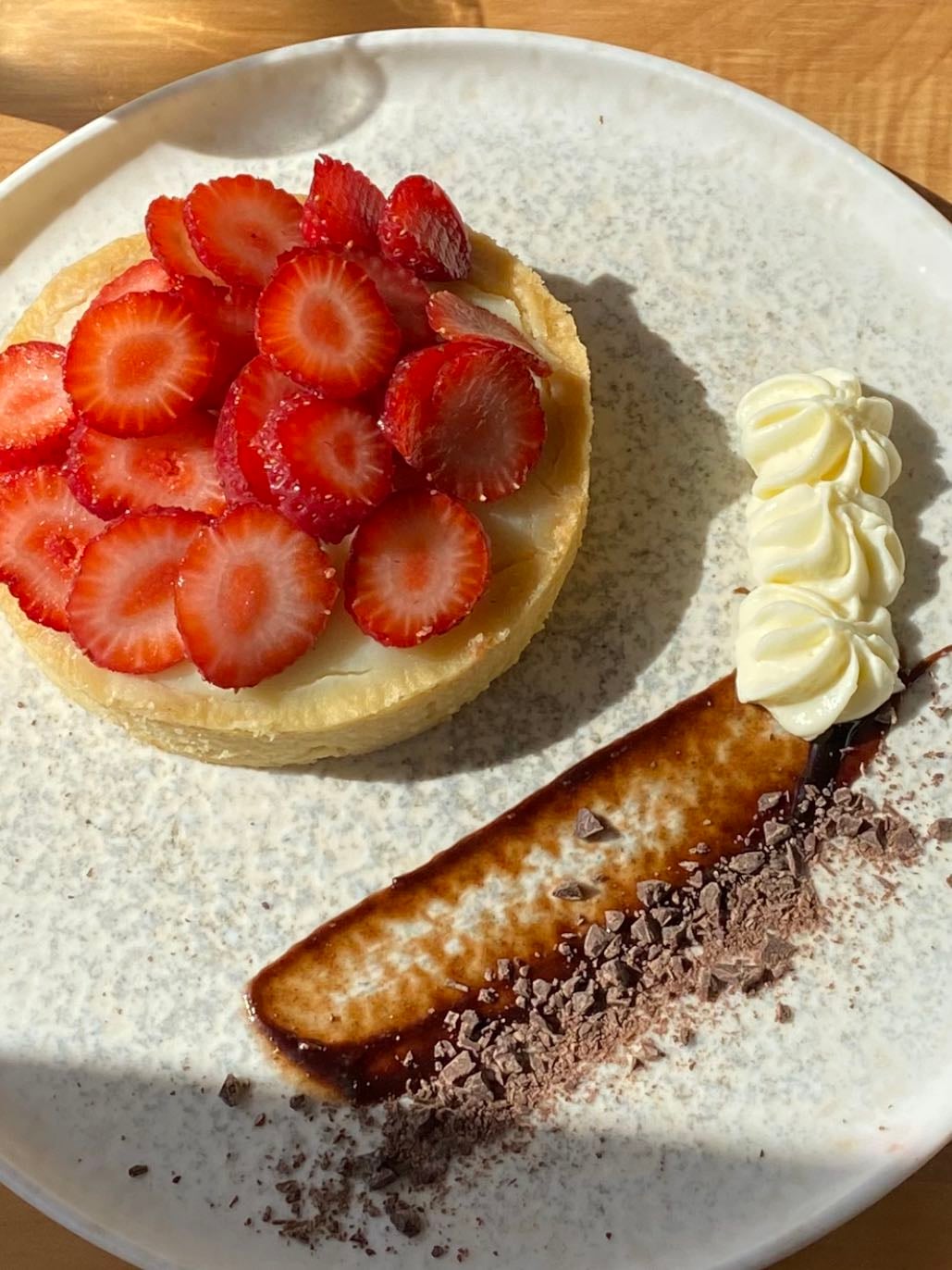 mini tarta de frutillas