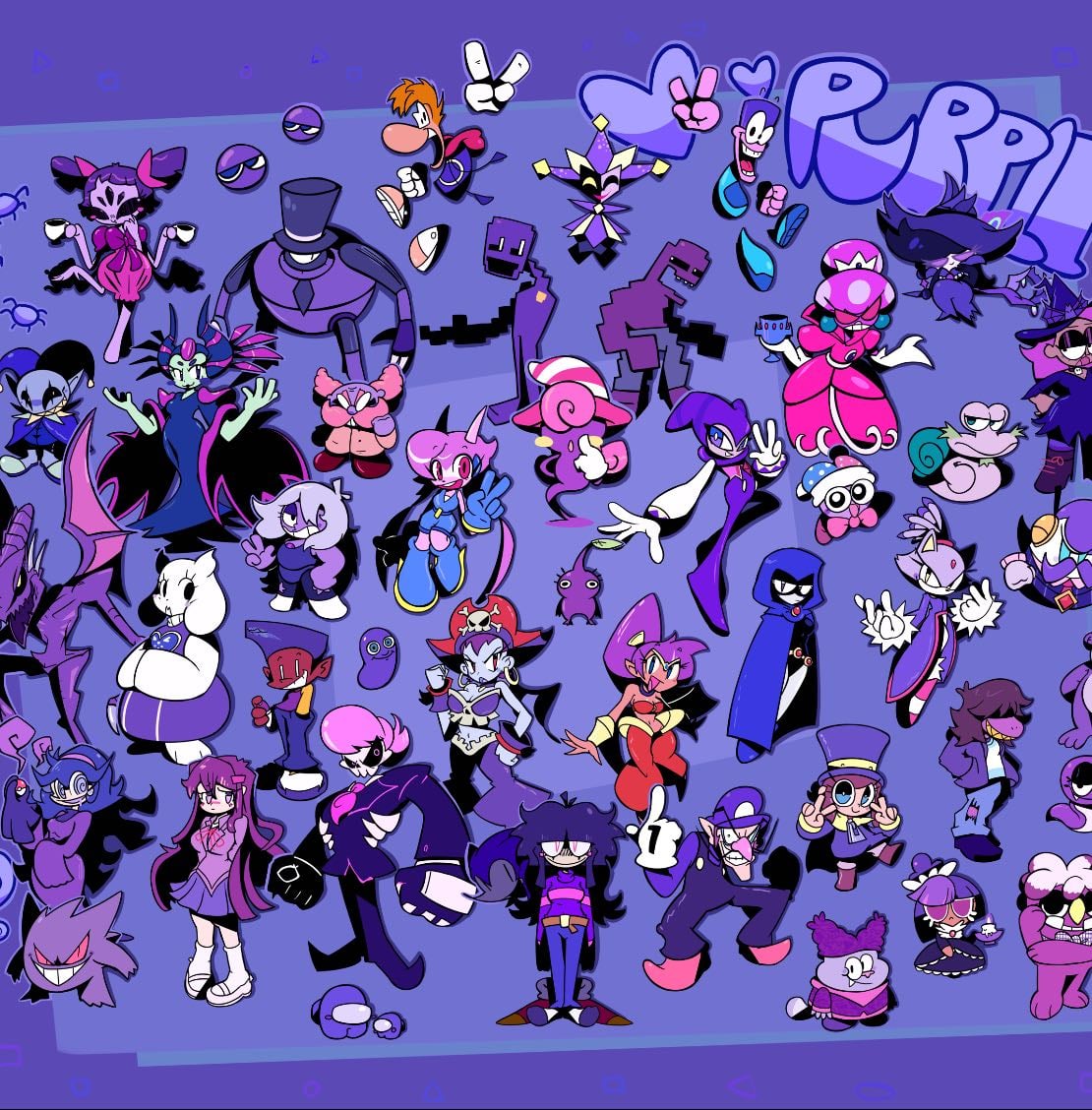 Purple Characters ππΎ