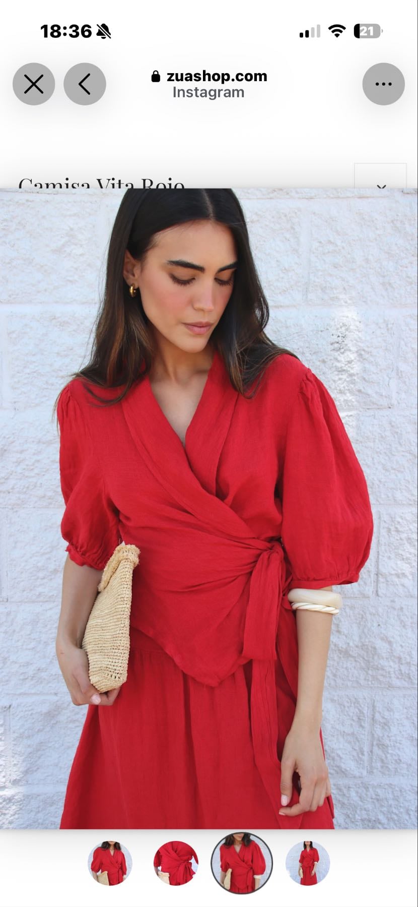 Camisa Vita roja - ZUA