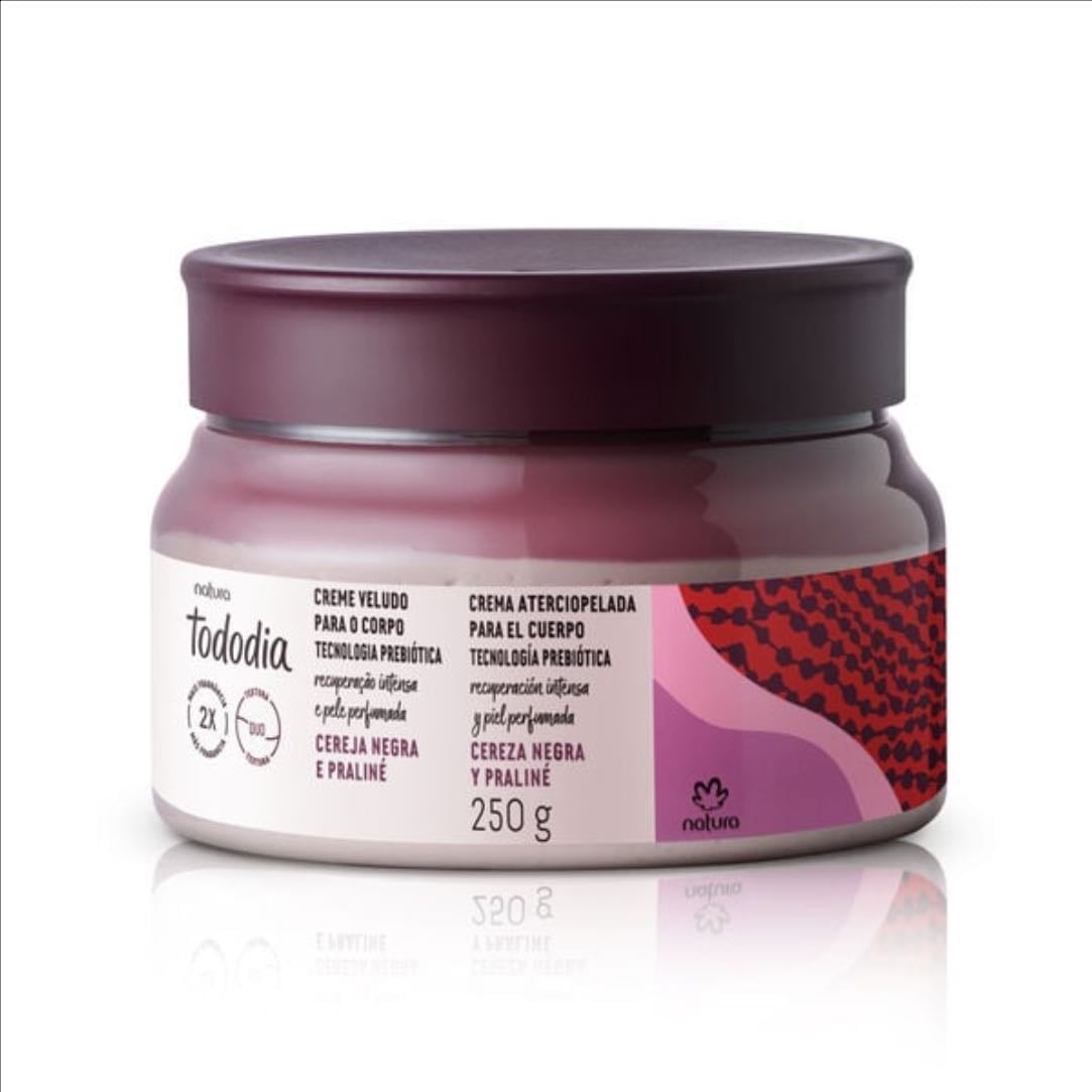 Crema Aterciopelada Corporal Tododia Cereza Negra y Praliné