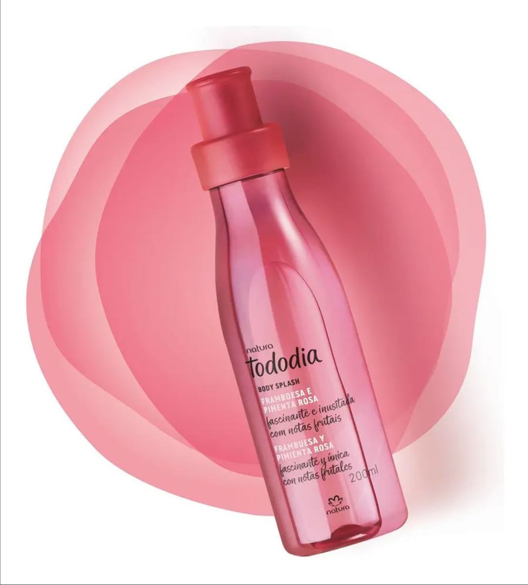 Body Splash Frambuesa Y Pimienta Rosa Tododia Natura
