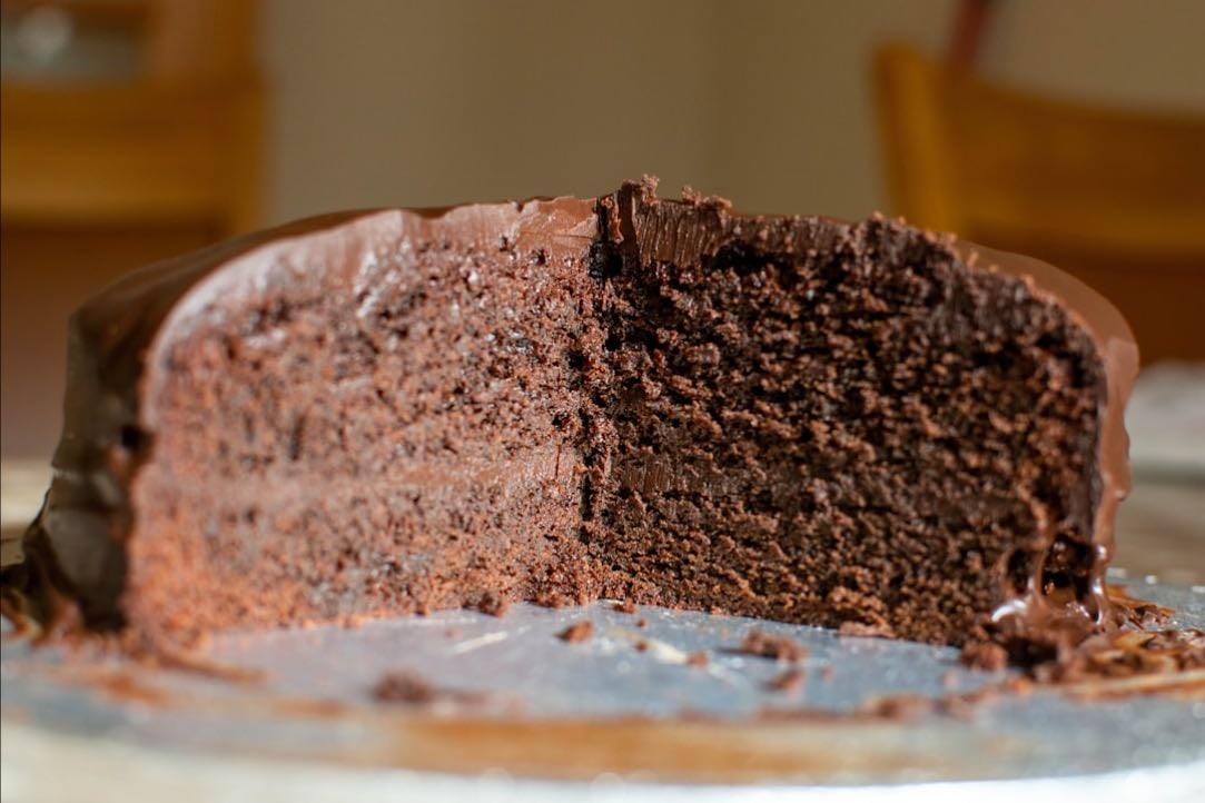 Queque de chocolate - Queda pero perfectooo