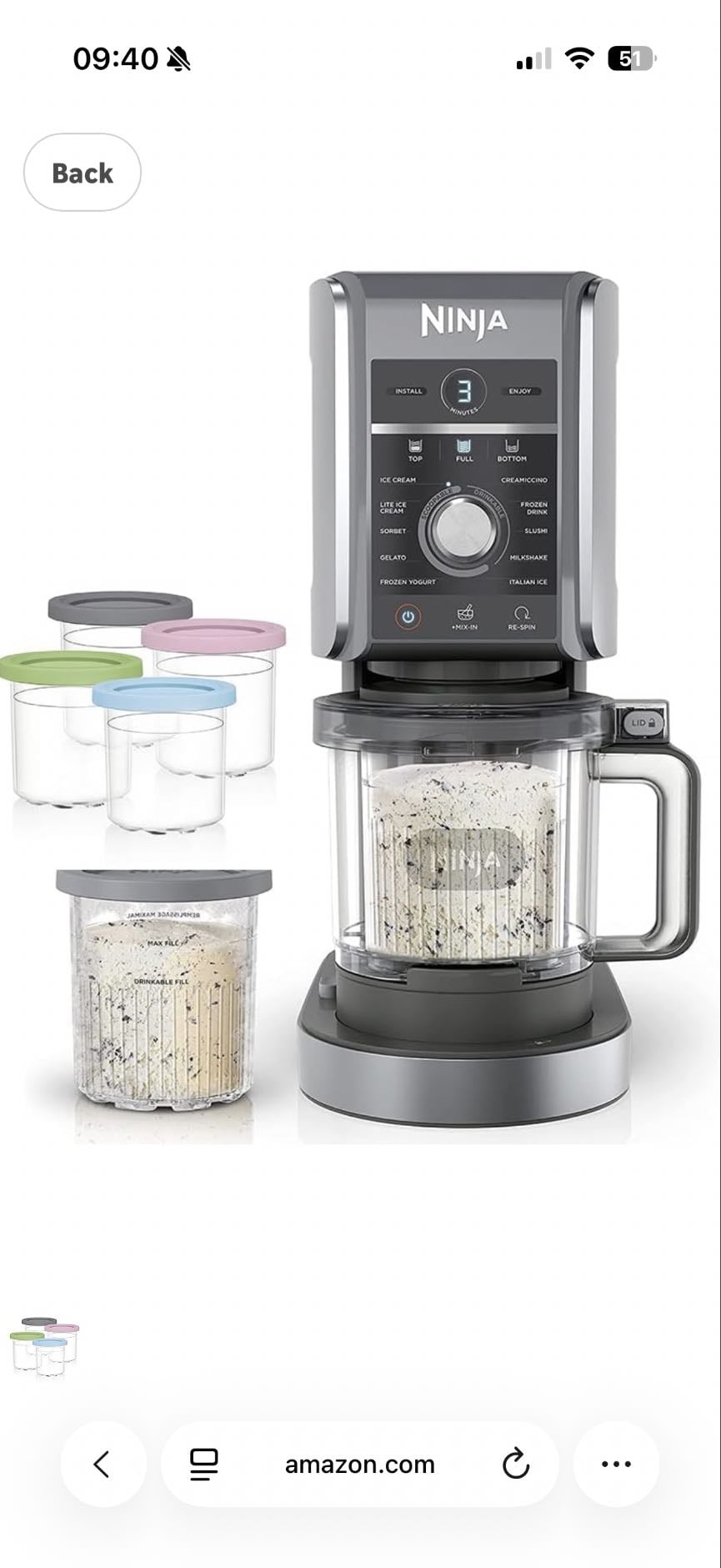 Ninja Ice Cream Maker
