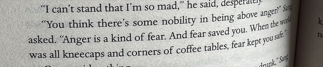 Anger is a kind of fear