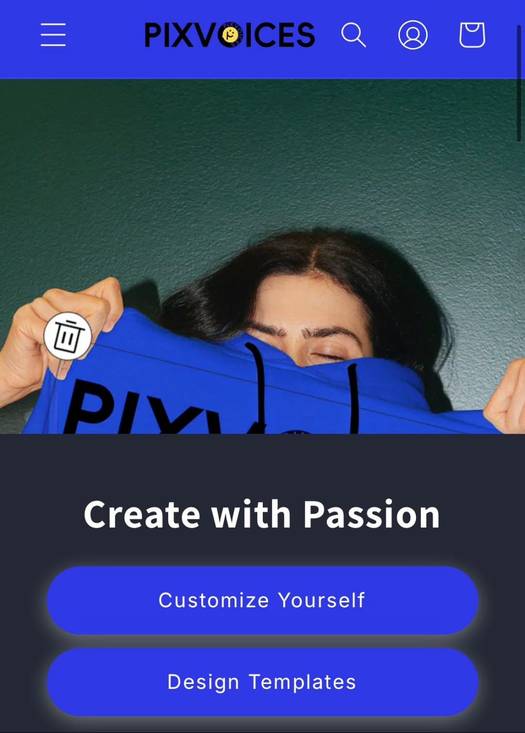 Pixvoices - P谩gina para personalizar fundas