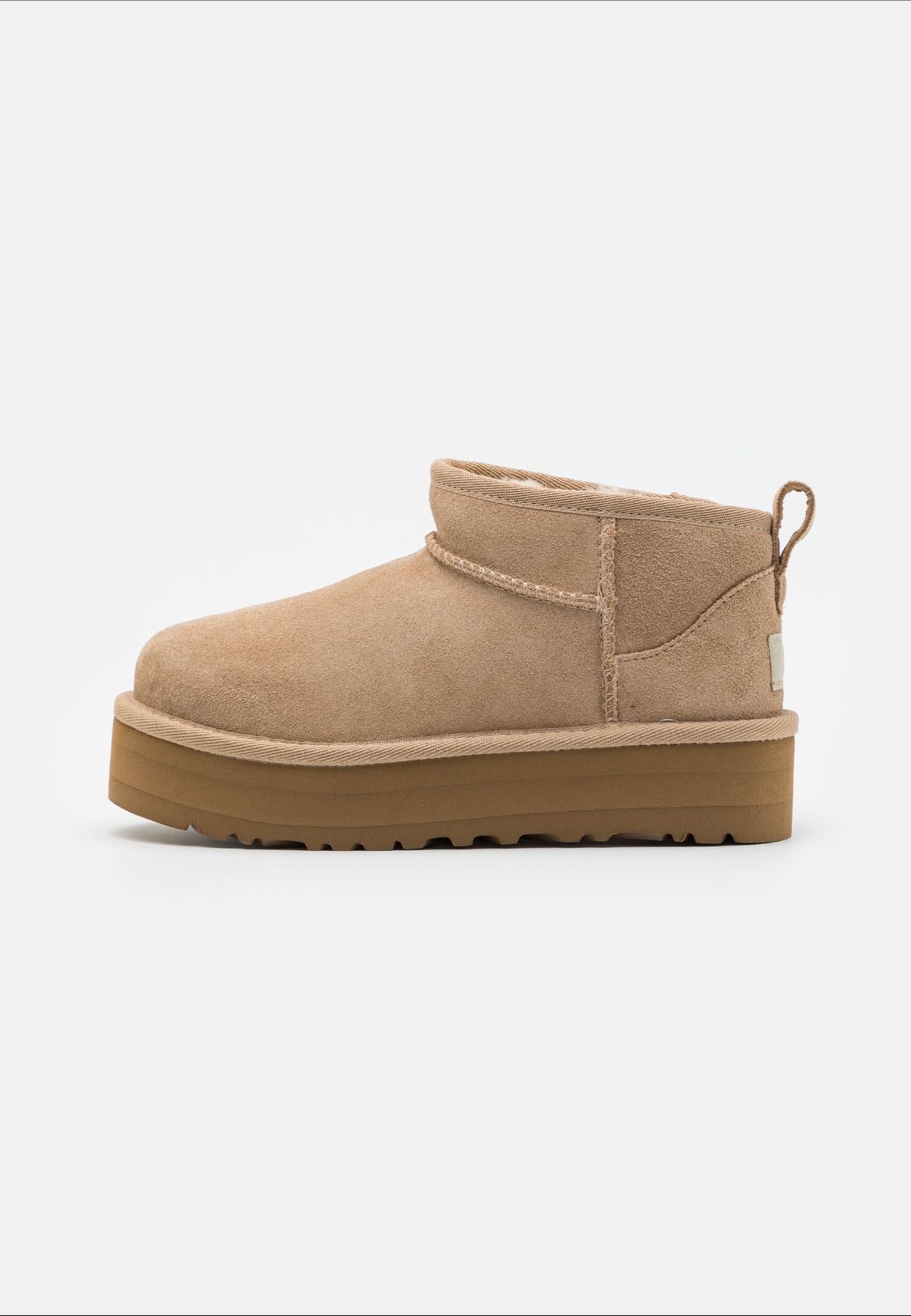 Classic Mini Platform Sand Suede UGG