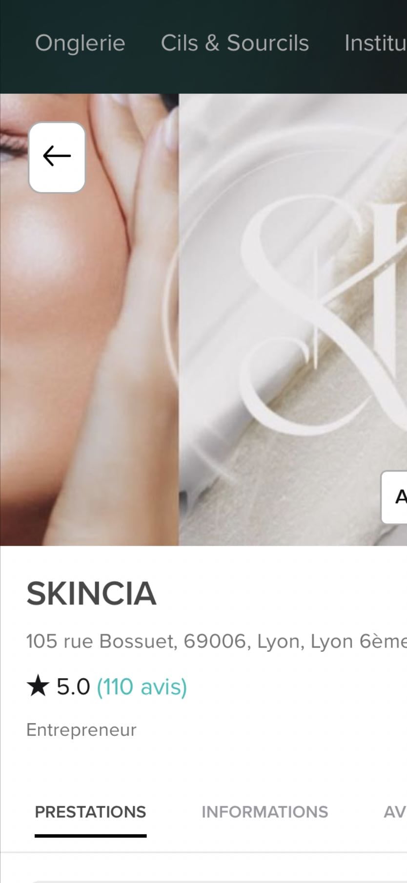 Soin - SKINCIA