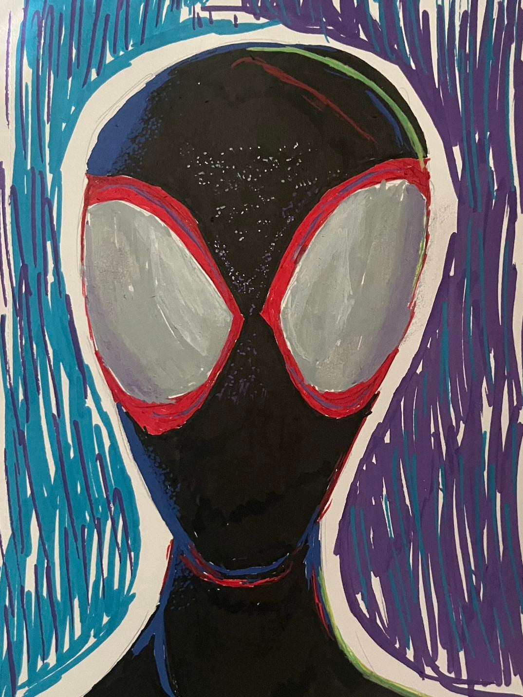 miles morales (acrylic marker)