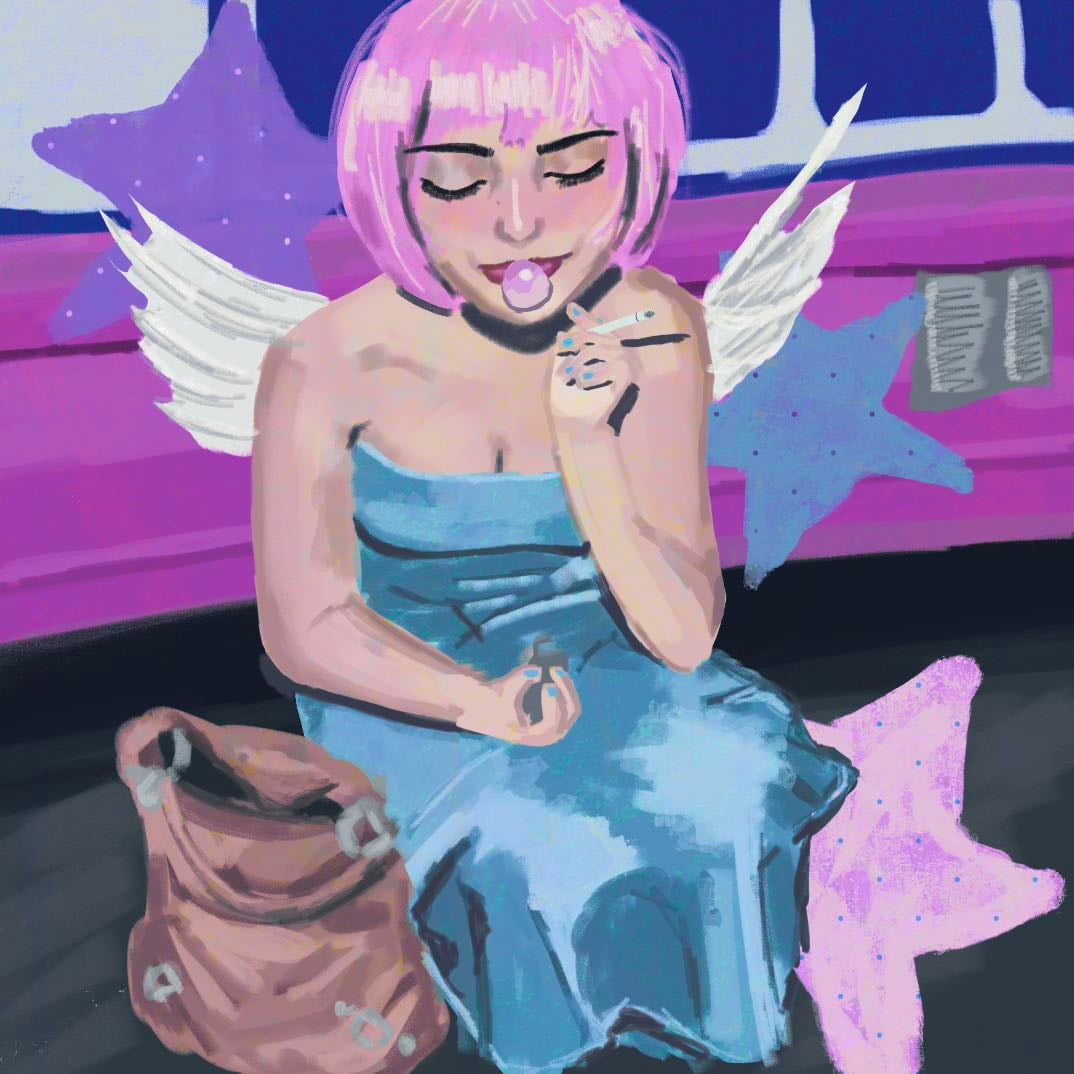 Pink Hair Angel
