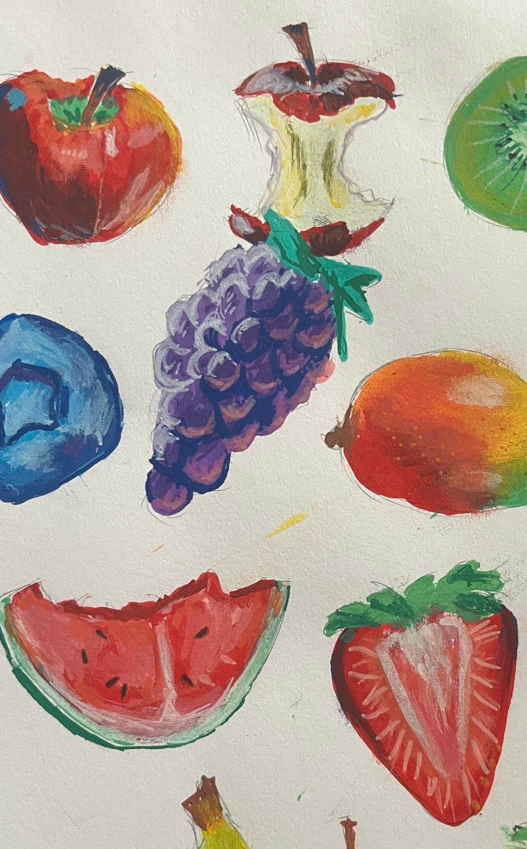 fruit (acrylic markers)