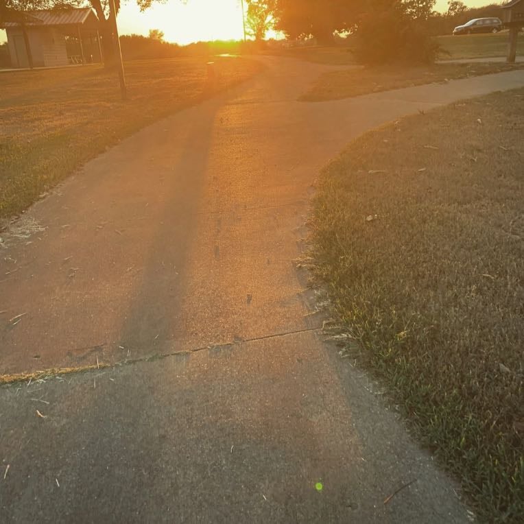 Caminhada quando sair o sol